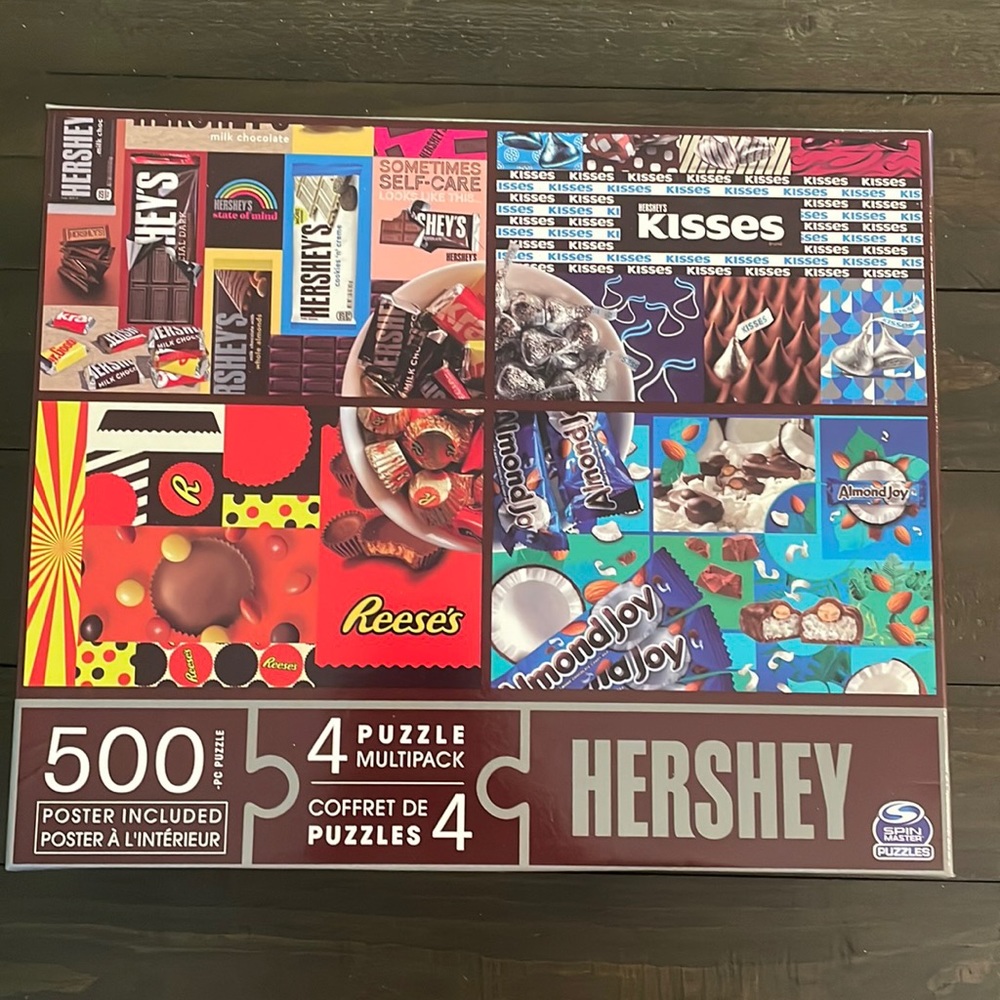 4-Pack 500 Piece Puzzles